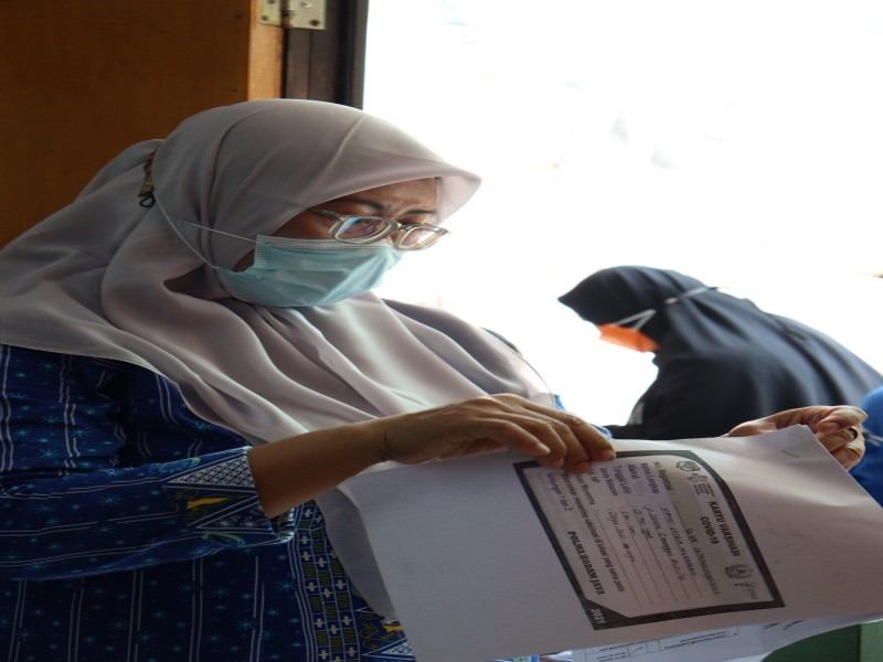 Foto Kegiatan Vaksin Covid-19 SMK Muhammadiyah 3 Tangerang Selatan