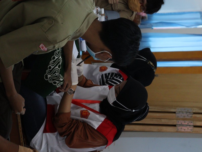 Foto Kegiatan Vaksin Covid-19 SMK Muhammadiyah 3 Tangerang Selatan