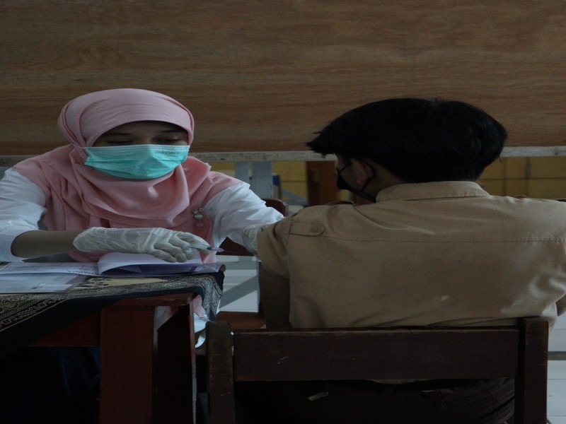 Foto Kegiatan Vaksin Covid-19 SMK Muhammadiyah 3 Tangerang Selatan