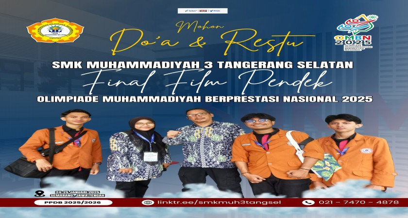 SMK Muhammadiyah 3 Tangerang Selatan Lolos Final Nasional Lomba Film Pendek