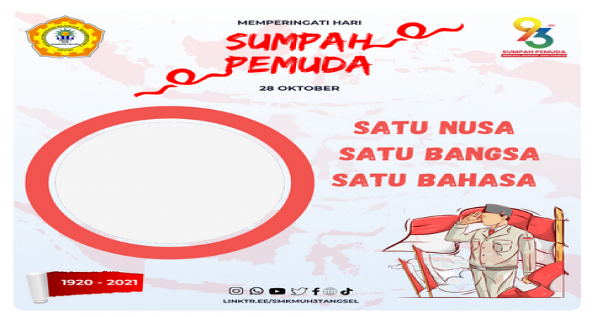 Twibbon Hari Sumpah Pemuda 28 Oktober 2021